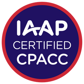 IAAP Certified CPACC badge