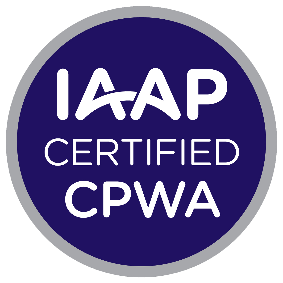 IAAP Certified CPWA badge